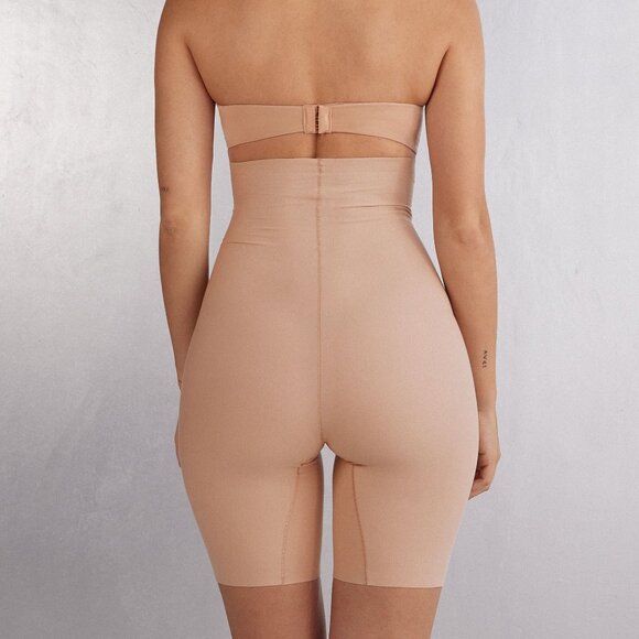 Intimissimi Light Shaping Cotton High Waist Shorts in Natural Size S - Picture 2 of 7